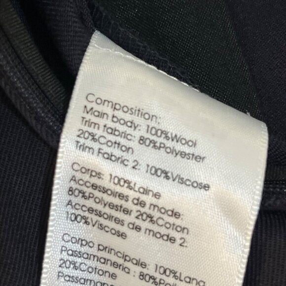 3.1 Phillip Lim‎ High Waist Crop Wool Black Trousers Tuxedo Stripe Back Zip 6 - Picture 10 of 10